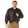 Rothco %Ma-1 Flight Jacket, Black, X-Large