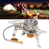 Backpacking Stove Windproof Nonslip Strong Durable Convenient Adjustable Camping Gas