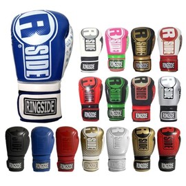 Ringside Apex Flash Boxing Training Sparring Gloves , BL/WH, 14 oz