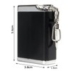Samcos Portable Ashtray Full Black Portable Keychain with Carabiner Ashtray