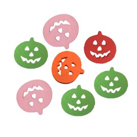 COHEALI Natural Wood Pumpkin Pattern Buttons 100pcs Set Fine Edges Perfect for DIY Crafts