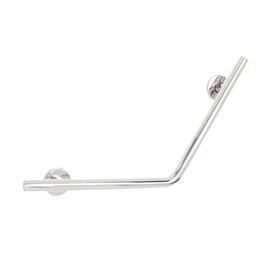 Seachrome 16" x 16" Lifestyle & Wellness® Angled Wedge Wall Mount Bathroom Shower Grab Bar, 1 ¼" Diameter, Satin Finish