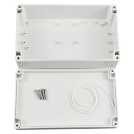Pinfox Waterproof Electronic ABS Plastic Junction Project Box Enclosure 200mm by 120mm by 75mm (White)