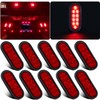 Partswcgg 6 Inch Oval LED Trailer Tail Lights 10 LED,