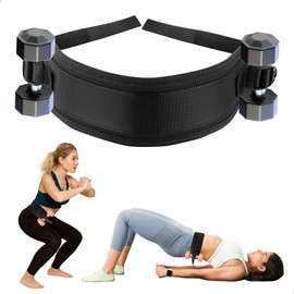 Hip Thrust Belt, Hip Thrust Belt Hip Thrust for Weightlifting Belt with Attached Dumbbells, Hip Thrust Device, Strength Training Home for Women, Strength Training Belt for Home Training, Strength