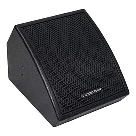 Sound Town CARME Series 8" Coaxial 2-way Professional PA DJ Stage Monitor Speaker, Black with U Mounting Bracket, for Installation, Live Sound, Bar, Church (CARME-U8MB)