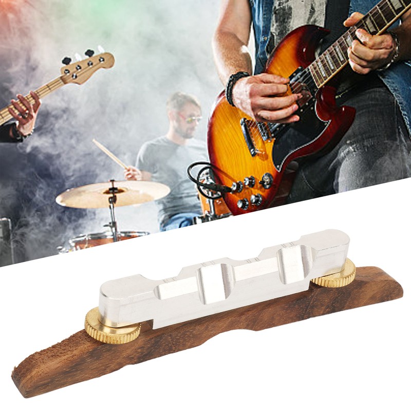 Archtop Guitar Bridge Rosewood Height Adjustable Guitar Bridge Replacement with