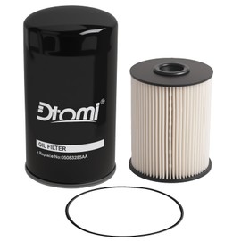 Dtomi Diesel Filter Kit Compatible With Dodge Vehicle 5.9L Cummins Ram 2500 3500 2000-2009, 4000 2006 Replaces# 05083285AA 68001914AB (2Pcs)