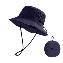 Mayoii Bucket Hats Women – Lightweight Packable Sun Hat, Quick-Dry Foldable Fisherman Cap for Hiking, Beach & Outdoor Adventures (UK, Alpha, One Size, Navy)
