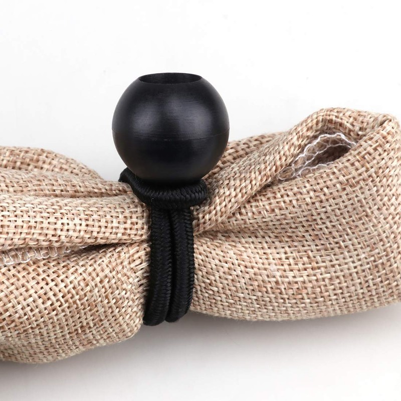 AOPRIE 30 Pack Bungee Balls, Black Ball Bungee Heavy Duty
