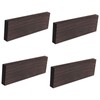 ａ aternee 4Pcs Ebony Lumber Ebony Blank for Crafts Smooth