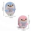 caiyjhao 2PCS Mini Funny Crochet Penguin, Funny Emotional Penguin with
