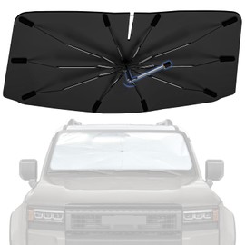 Windshield Sun Shade Umbrella for Toyota Land Cruiser250 2024-2025, Foldable Sunshade for Car Front Window, 360 Rotation Automotive Interior UV Protection for Outdoor Parking, Keep Car Cool