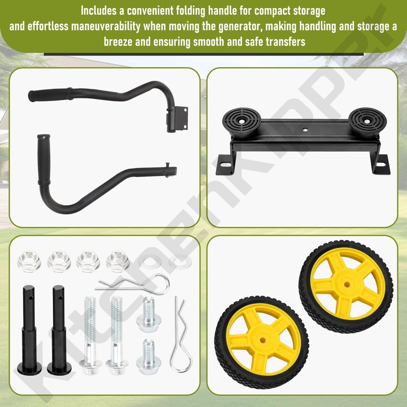 40065 Generator Wheel Kit for Champion 2800-4750-Watt Generators with Folding