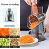 Cheese Grater Rotary vegeteble Slicer Chopper,Versatile Cheese Shredder,Blades for Shredding,