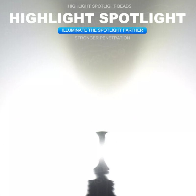 AUIMSOCO H11 LED Headlight Super Bright Bulbs Kit White 6000K