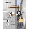 EASILOK Deadbolt Lock E4 Twist-to-Lock Front Door Lock Keyless Heavy