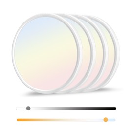 hunhun 4 Pack12 Inch Dimmable LED Flush Mount Ceiling Light Fixture 28W 3200LM 5 Color Temperature in One 3000K to 6000K Super Slim Round Flat Ceiling Lamp for Living Bedroom Kitchen Laundry White