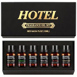 Hotel Collection Luxury Scent for Diffuser Oils Set Inspired by Iconic 5-Star Hotels- Aromatherapy Essential Oils for Diffuser & Home Scenting