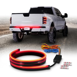 OPT7 Flexible 48 Inch LED Brake Light Strip, Waterproof Third Brake Light DRL Red 12V Tailgate Light for Pickup Truck Van RV SUV