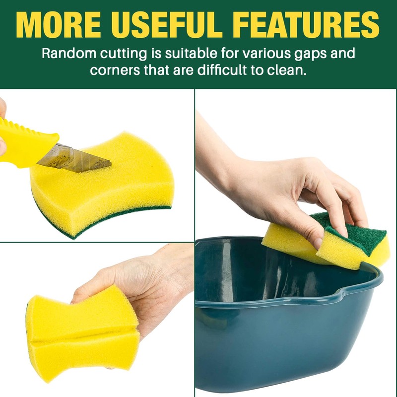 MAQIHAN 18PCS Heavy Duty Scrub Sponge - Dish Scrubber Sponge