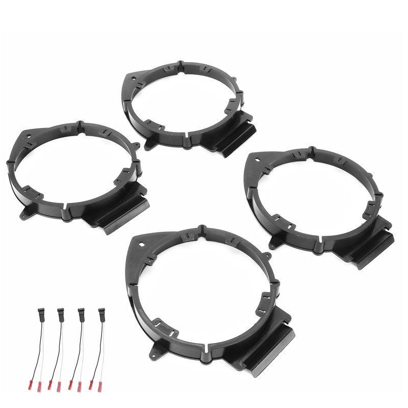 4PCS Car Speaker Adapter Rear/Front Door with Wire Harness Replacement