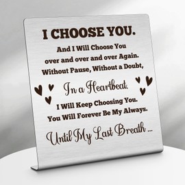 To My Man Gifts Home Office Desk Decor Birthday Gifts for Husband Boyfriend Wedding Gift for Husband Valentines Christmas Father's Day Present for Him Romantic Gift Desk Decorations Sign