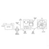 Electric Fan Thermostat Control Relay Cable Set, Adjustable Stainless Steel