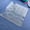 Clear Acrylic Sashiko Stencil, 12 x 12 cm, Traditional Pattern