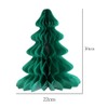 PRETYZOOM 2pcs Paper Christmas Tree Table Decoration Honeycomb Design Christmas