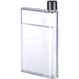 Rosenstein & Söhne Flat Water Bottle: Ultra Slim A5 Notebook Size Water Bottle 420ml (Flat Bottle, Pocket Bottle, Outdoor Travel)