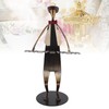 Piano Player Figurine Stable Base Elegant Decorative Metal Musical Statue
