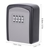 4 Digit Combination Password Key Lock Box Wall Mount Safety
