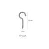 WEAXIO Pack of 10 Screw Hooks, 304 Stainless Steel M5