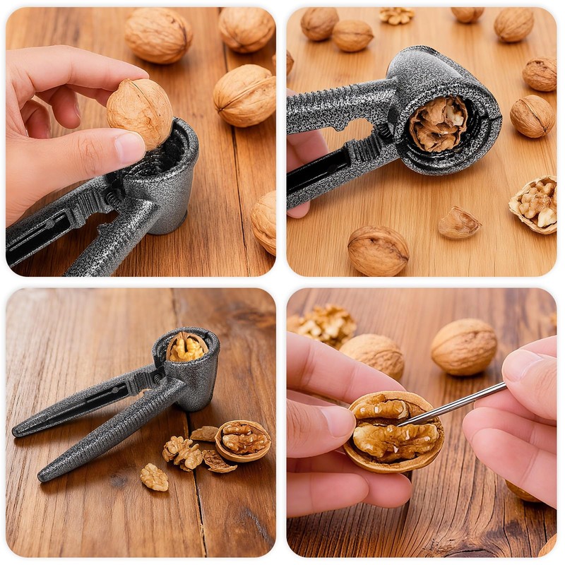 Nut Crackers Tools Pecan Cracker, Walnut Clip Heavy Duty Nutcracker