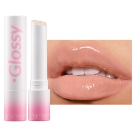 LANGMANNI Tinted Lip Butter, Ultra-Moisturizing&Long-Lasting, Locks in Hydration, Non-Greasy Silky Glossy Lip Balm Texture For Dry Lip Care - 0.11Oz (#1 Crystal)