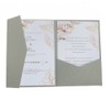 Cinerous Invitation Pockets 5x7 With Envelop Simple Wedding Card Cover