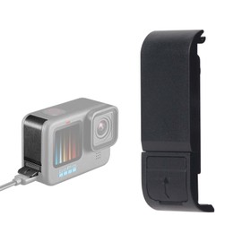 Houjunor Kamera Akkufachdeckel für GoPro Hero 12/11/10/9 Schwarz, staubdichte Durchgangstür Seitenkappe Batteriefachdeckel, Laden ohne Entfernen der Batterietür, Zubehör Reparaturteil für GoPro Hero