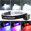 K180 LED Lightweight USB Charging Headlamp Hat Clip Integrated Induction