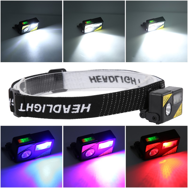 K180 LED Lightweight USB Charging Headlamp Hat Clip Integrated Induction