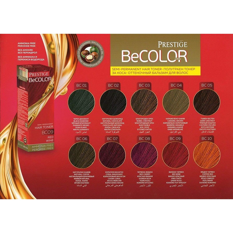Be Color - Semi-Permanent Hair Colouration, Colour without Ammonia, 100