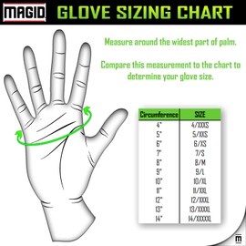 Magid ROC10T ROC Nitrile Coated Palm Glove, Men's Xarge