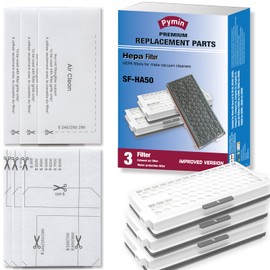 Pymin 3 Packs HEPA Replacement Filters Compatible with Miele AirClean SF-HA 50 Filter for Vacuum Model S4, S5, S6, S8, S8000, S8999, S6000, S6999, S5000, S5999, S4000, S4999, Complete C2 & C3