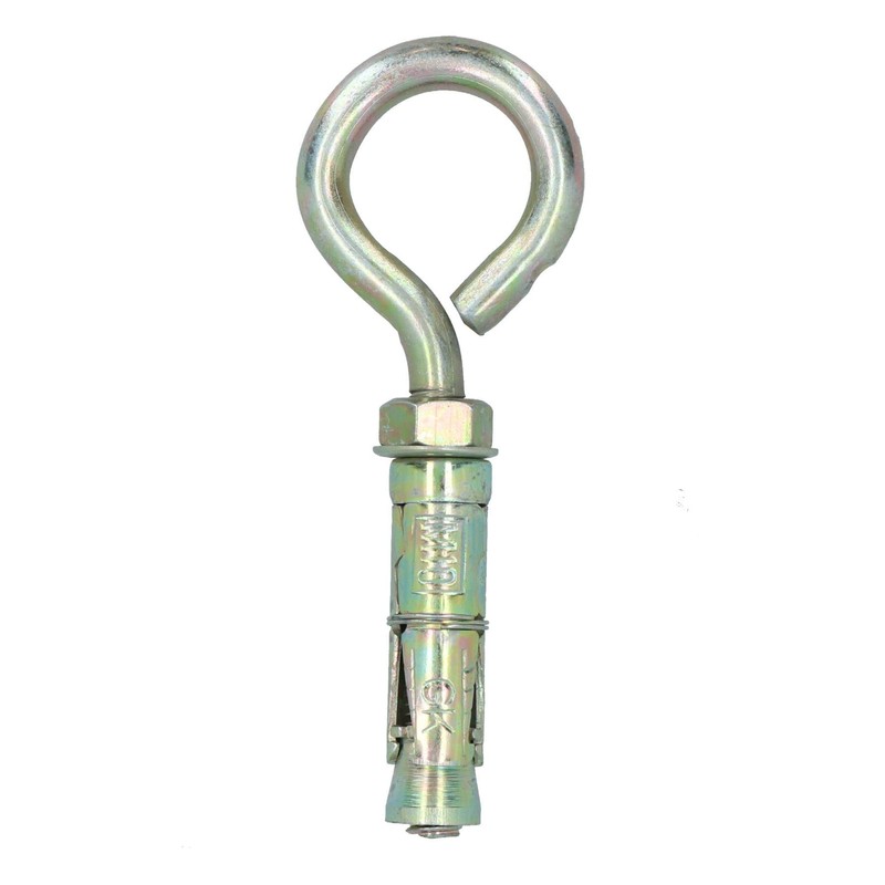 10mm Closed Hook Eye Bolts Rawl Shield Wall Anchor Expansion