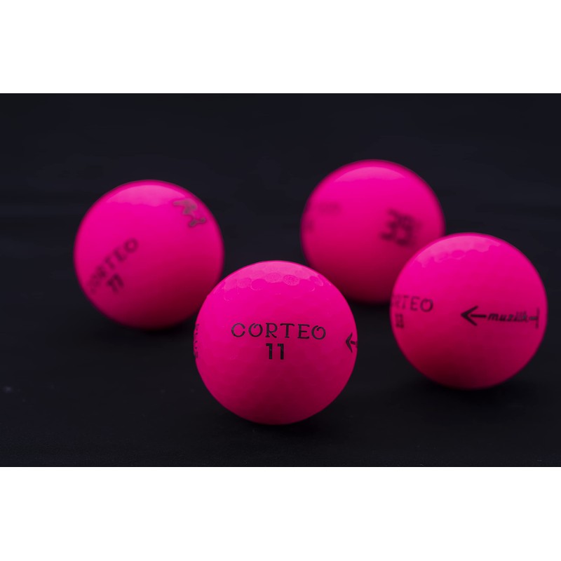 Muziik Corteo 39 PLUS Golf Balls, 1 Dozen Pink Head