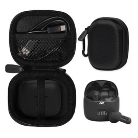 CaseSack Case for JBL Tune Flex True Wireless Noise Cancelling Earbuds (Black)