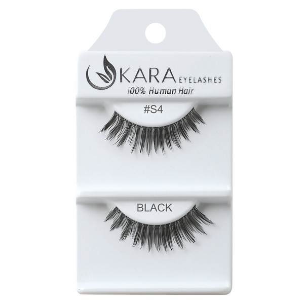 Kara Beauty Human Hair Eyelashes - S4 (Pack of 3)