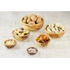 Olive Wood Nesting Bowls, Set of 6, Wood, Grain/Natural, 15