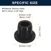 sourcing map 5 Pcs Black Plug Holes, Waterproof Rubber Button