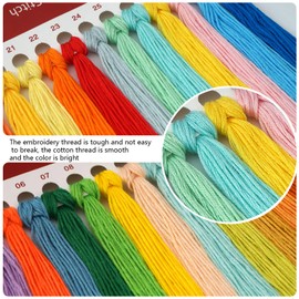 VEGCOO Counted Cross Stitch Kits, DIY Needlecrafts Handmade Embroidery Kit, DIY Hand Needlework Kit for Home Wall Living Room Decor (A)